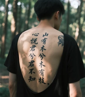 Hanzi Tattoo: The Poetic Expression of Unrequited Love